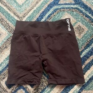 DFYNE Women's Black Athletic Shorts